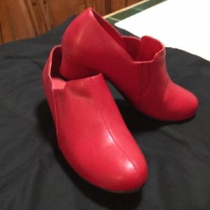 Red dress shoes